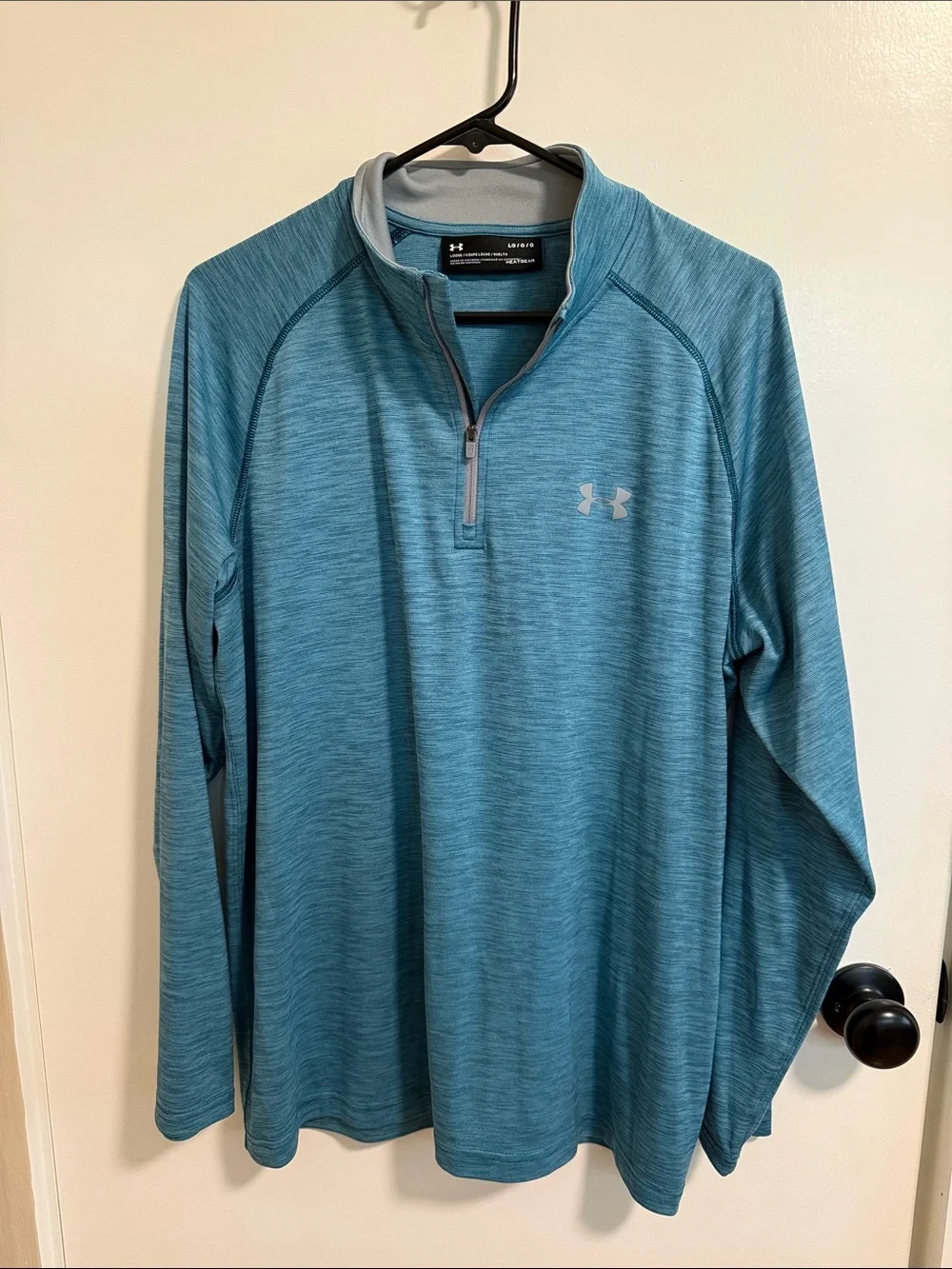 Under Armour Men's Teal Blue Quarter-Zip Performance Jacket